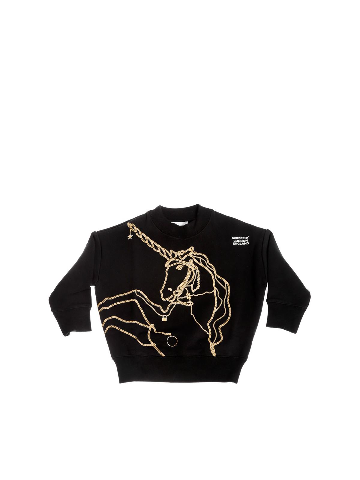 Burberry Kids' Unicorn Sweatshirt In Black | ModeSens