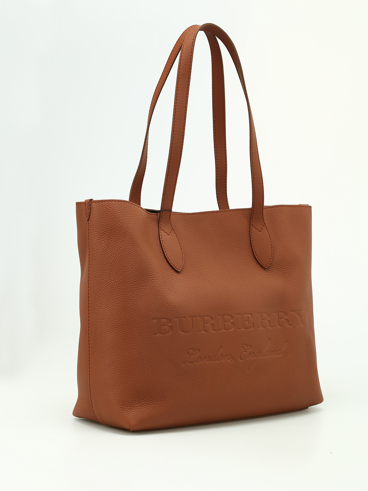Remington brown leather large tote by Burberry - totes bags | iKRIX