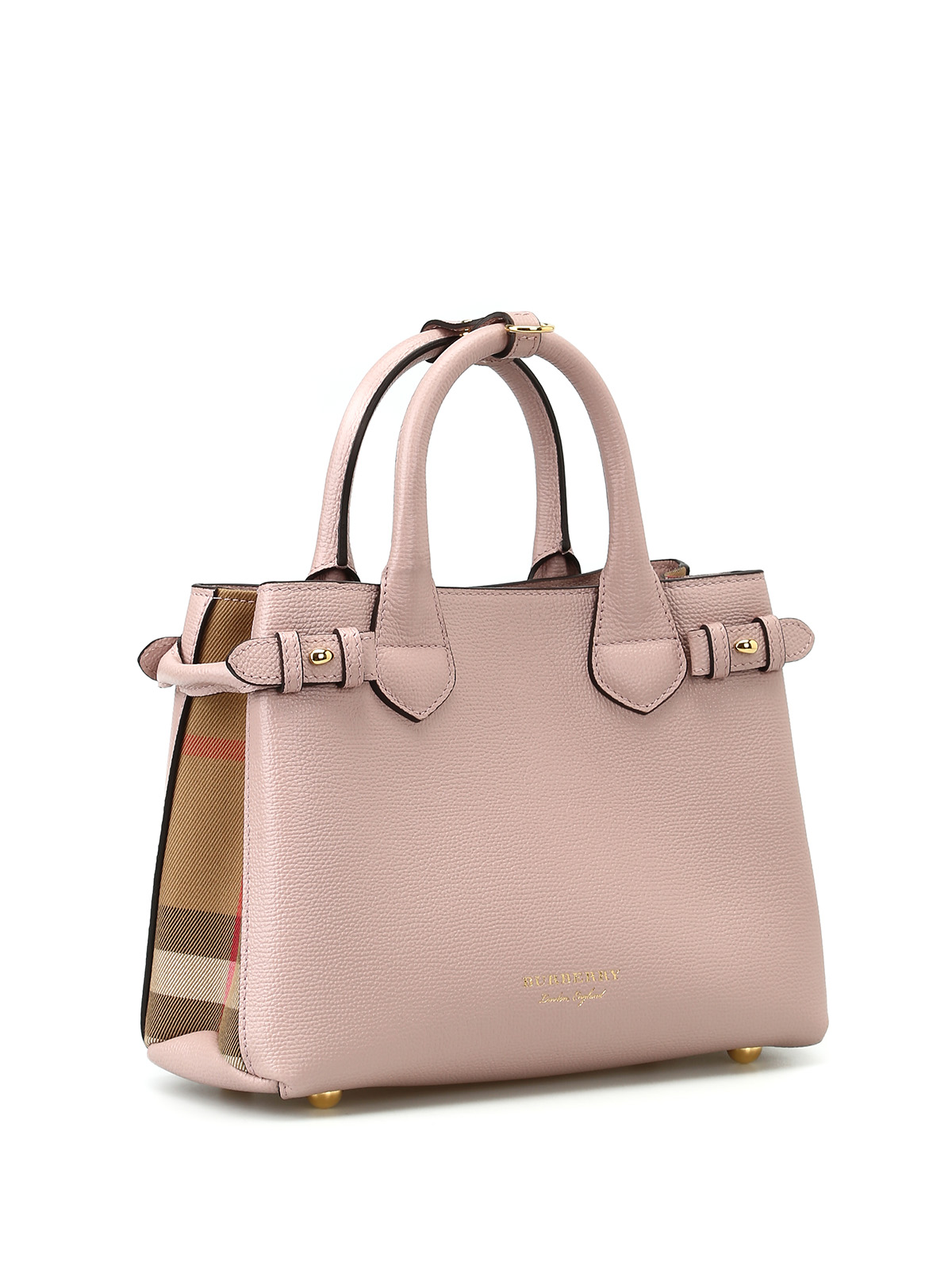 pink burberry tote