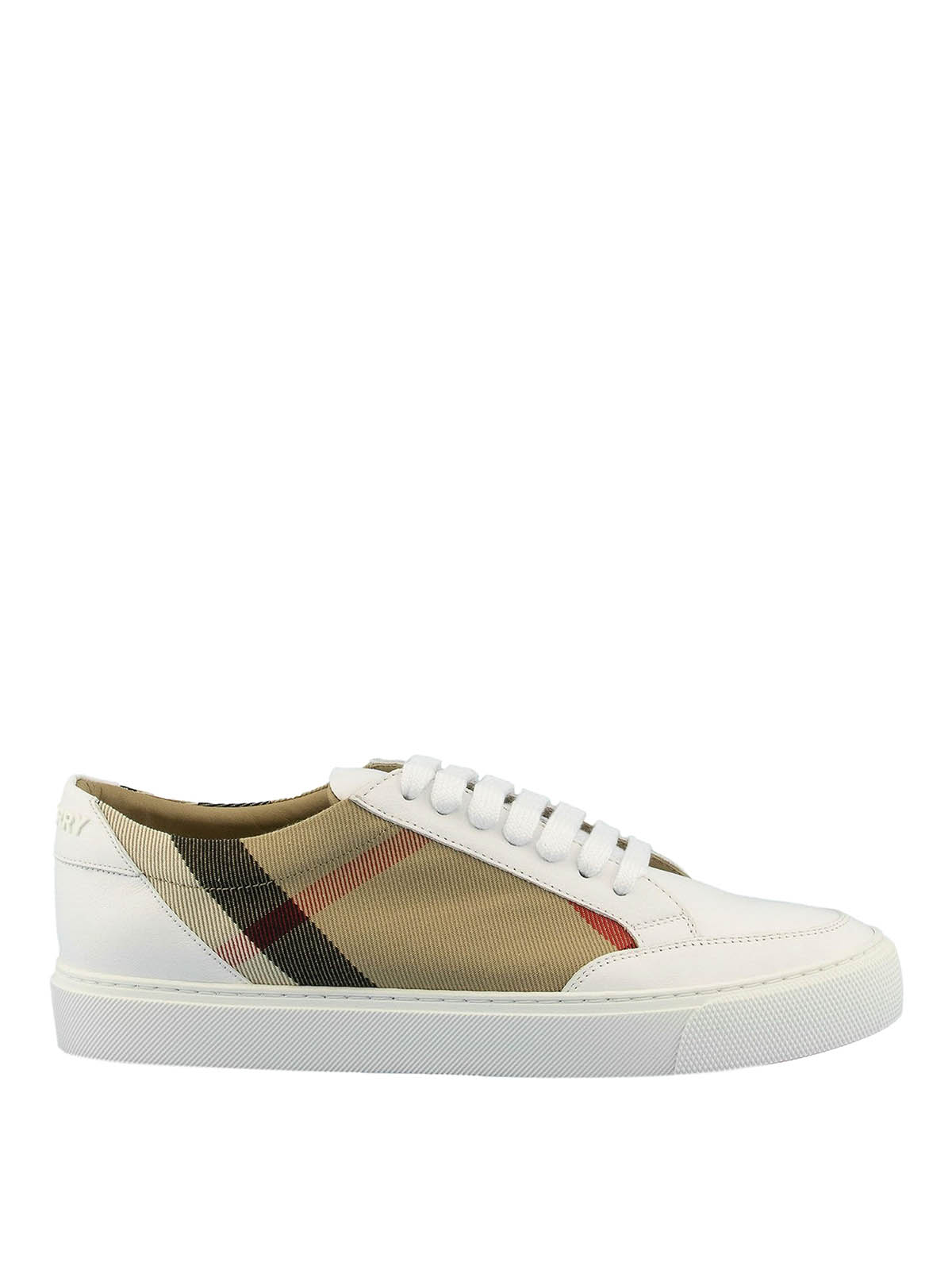 Trainers Burberry - New Salmond leather and cotton sneakers - 8024326