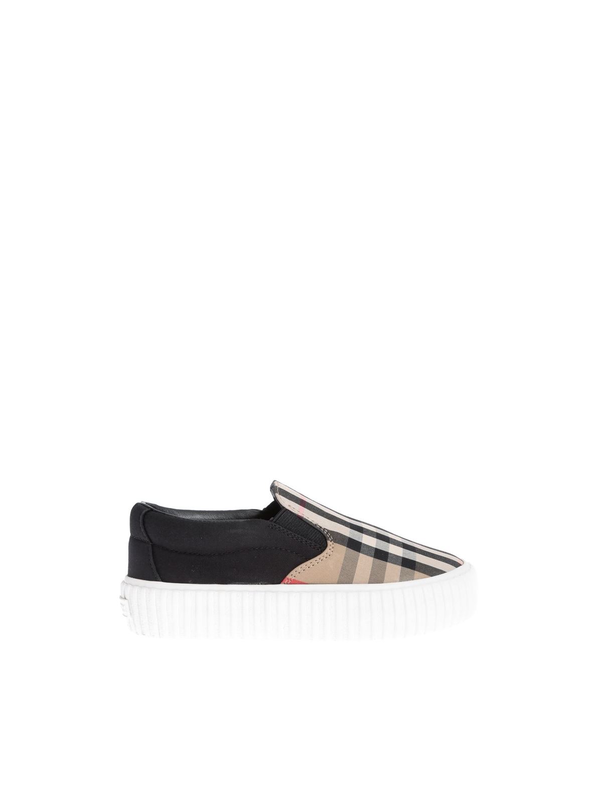 BURBERRY VINTAGE CHECK COTTON SLIP ON