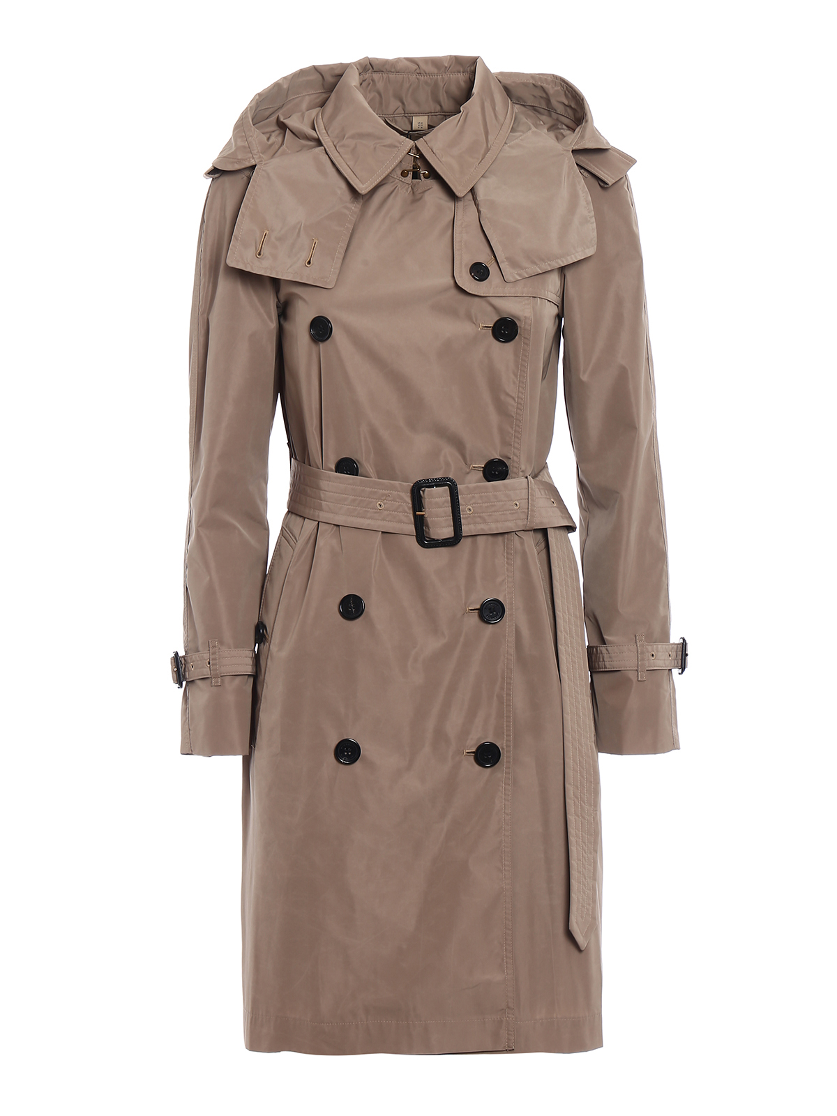 burberry amberford hooded trench coat