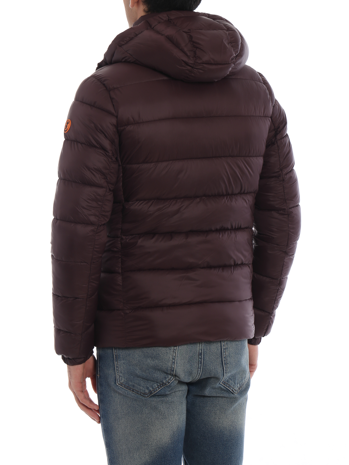 Padded jackets Save the Duck Burgundy very warm puffer jacket