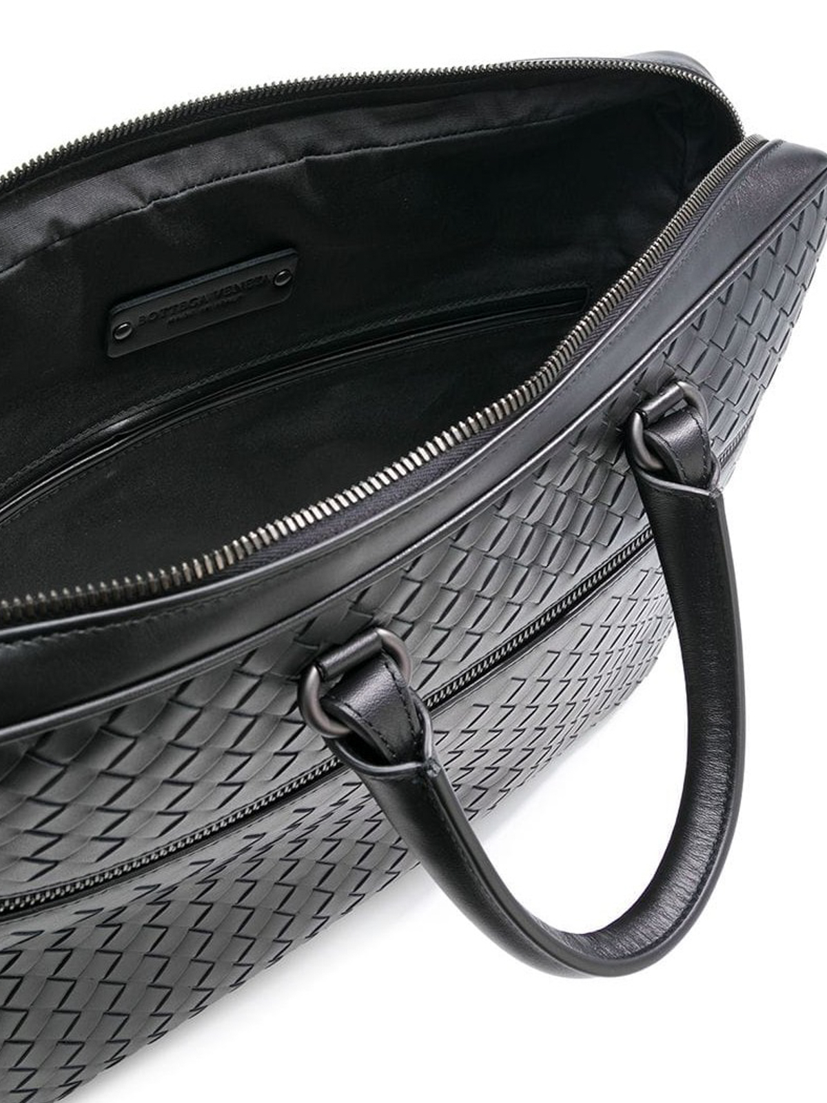 Mens Bags Briefcases and laptop bags Bottega Veneta Leather Business Bag in Black for Men 