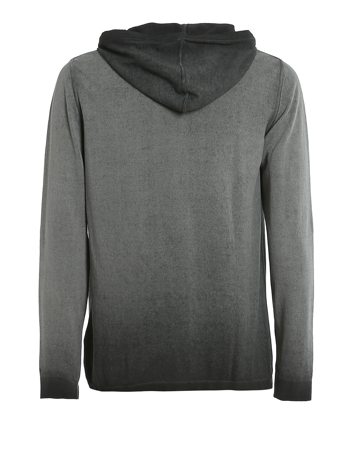 Cotton bouclé hooded sweater 