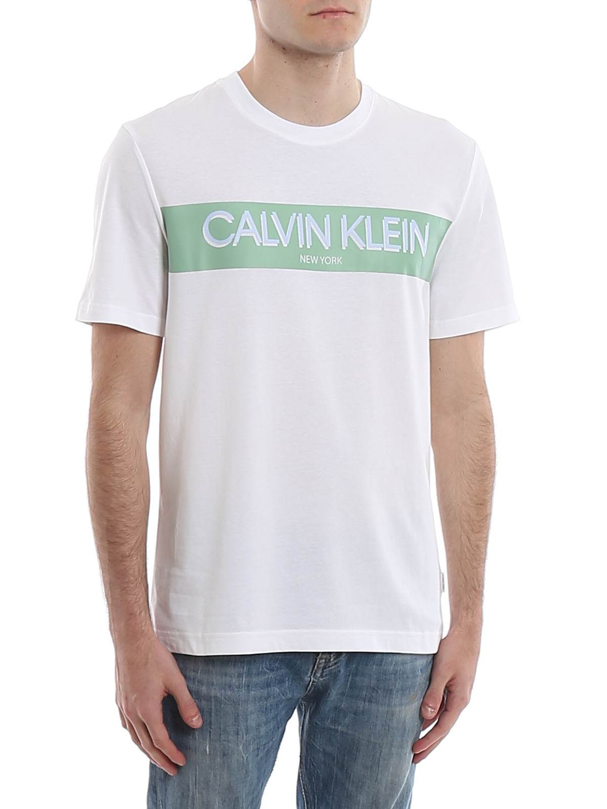T-shirts Calvin Klein - Logo lettering band printed T-shirts ...