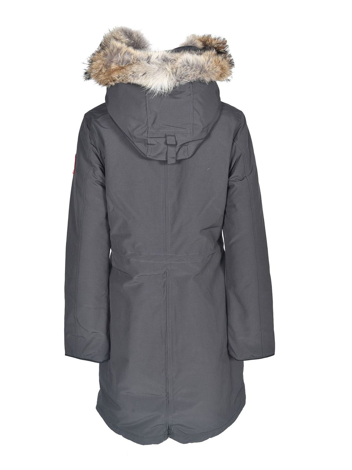 Canada Goose Fur down jacket in grey padded coats 2580L66