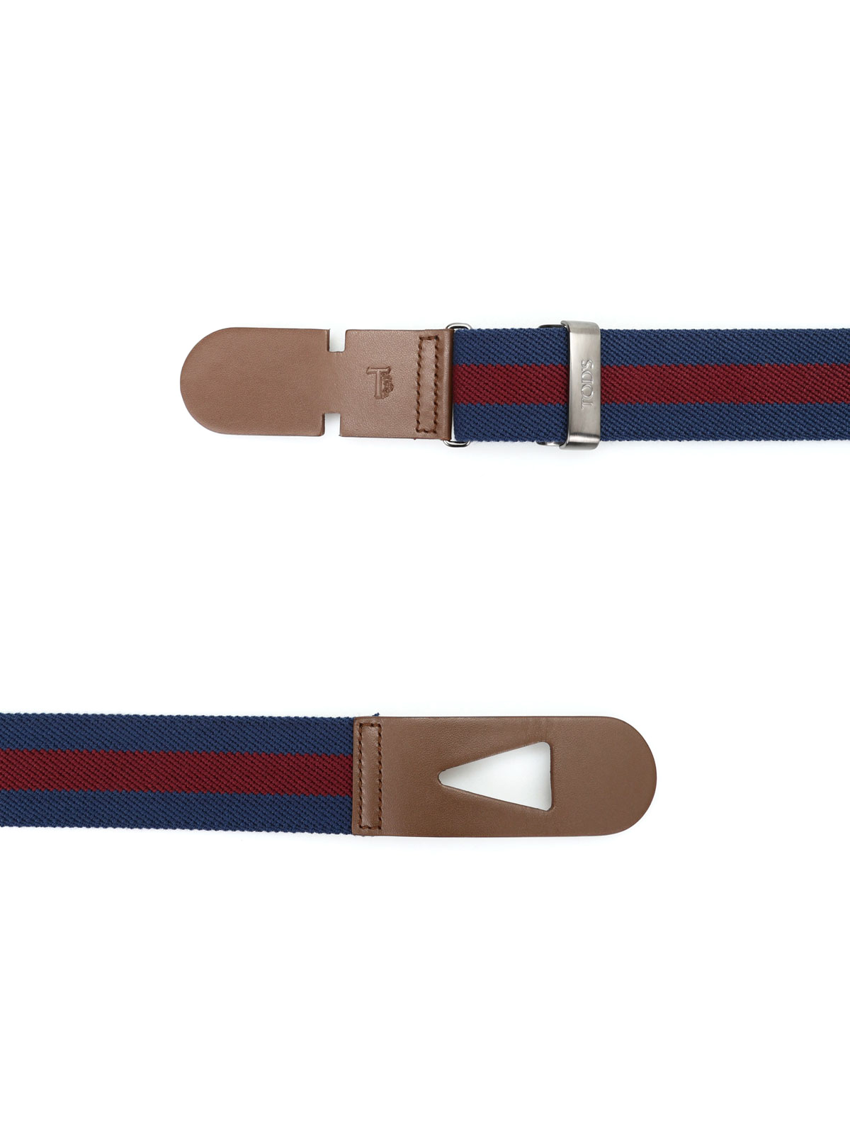 Tod&#39;S - Canvas and leather belt - belts - XCMCP770100J219847 | 0