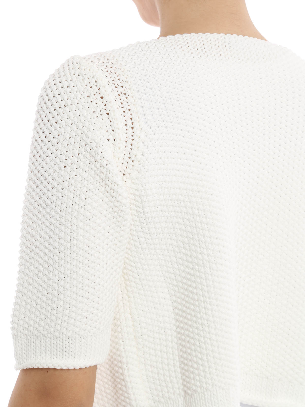 one button cropped cardigan