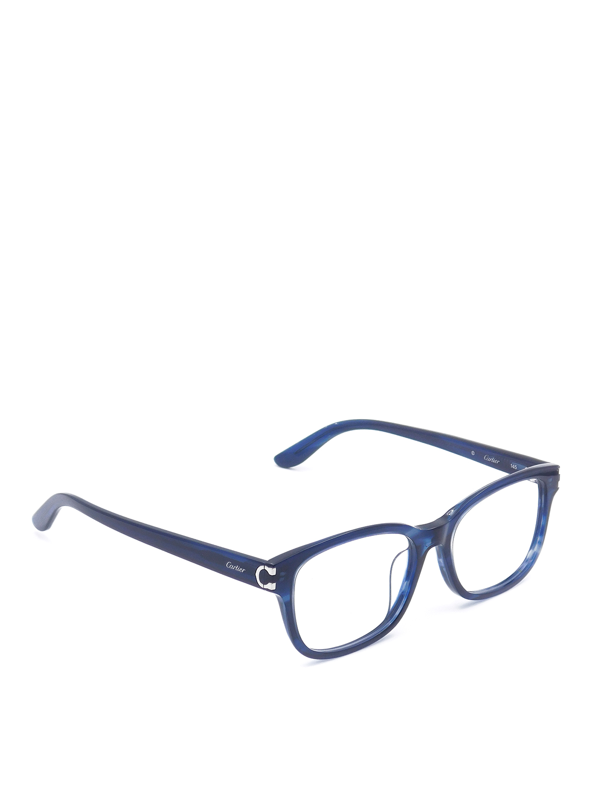 Cartier Faded Effect Frame Eyeglasses In Blue
