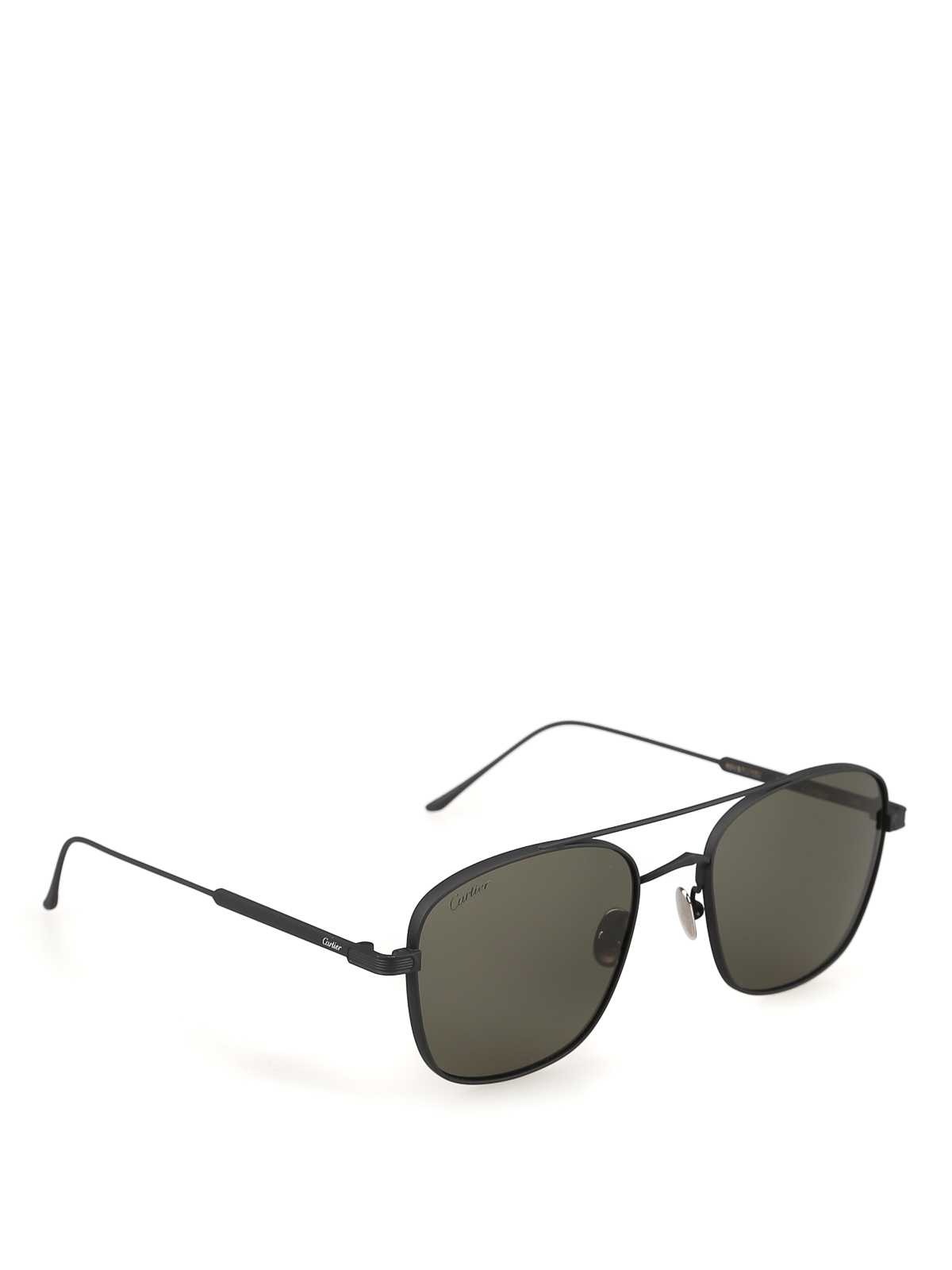 Lightweight titanium square sunglasses 