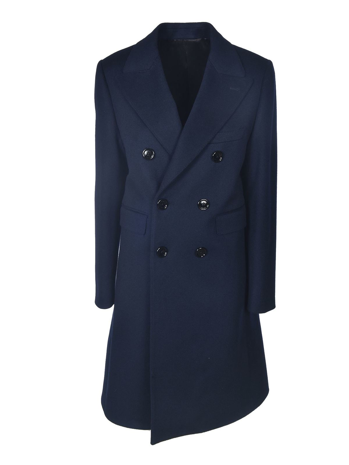 Knee length coats Céline - Double-breasted coat in blue - 998K2M56107MR