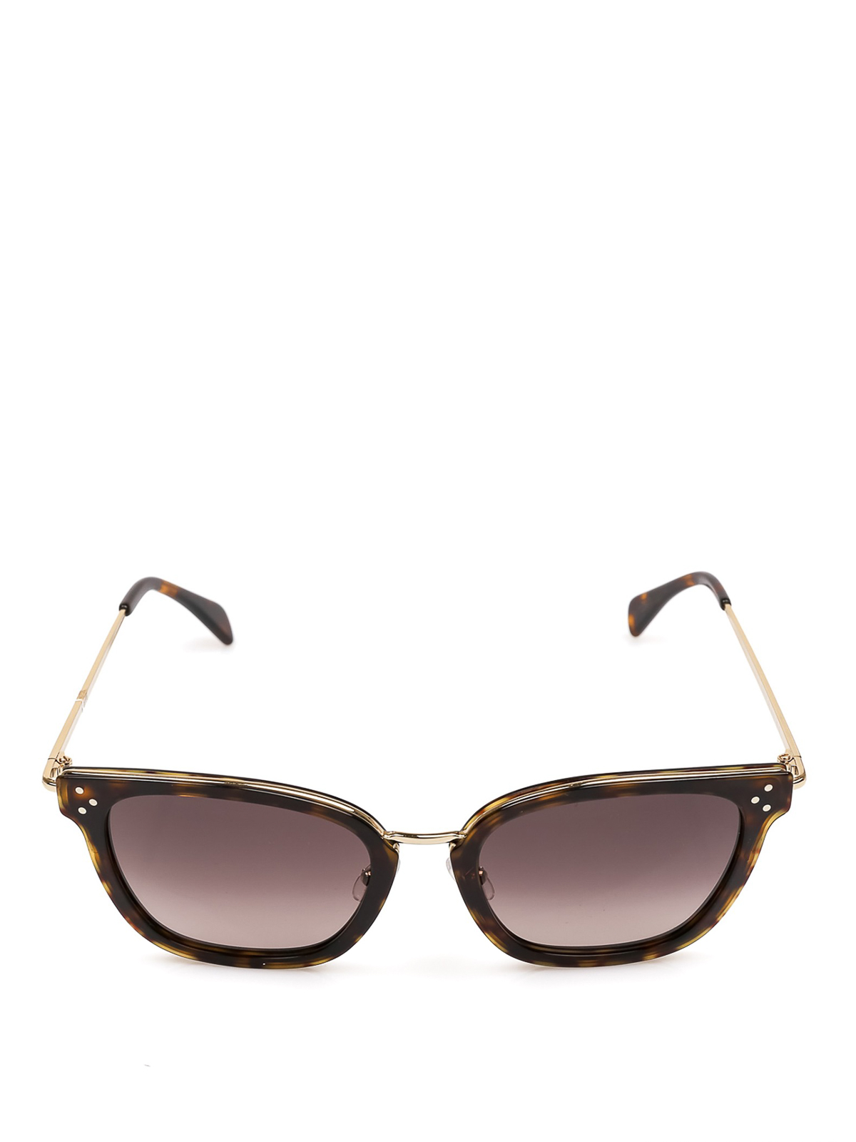 Céline Tortoise and gold squared frame sunglasses sunglasses