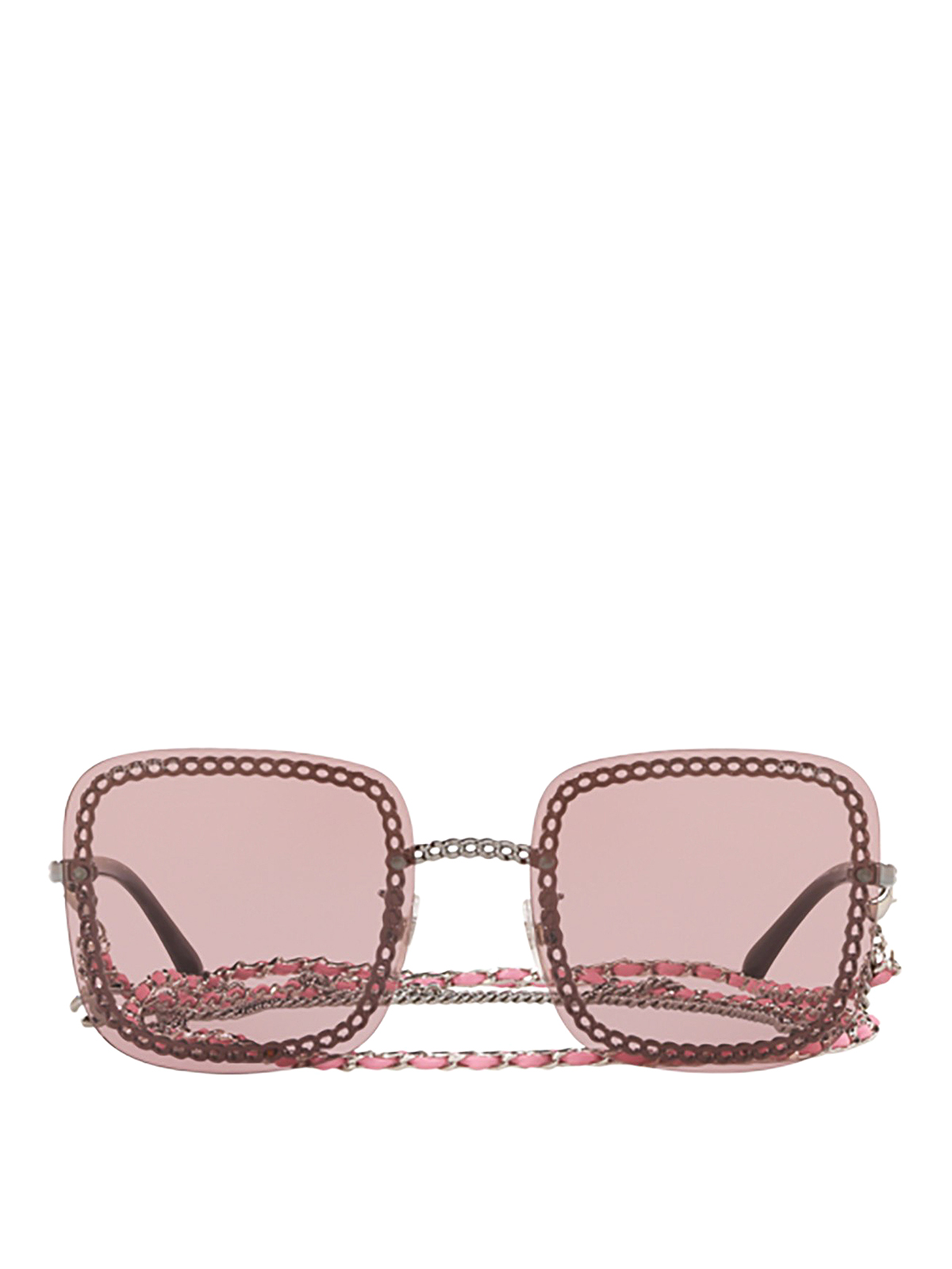 CHANEL sunglasses with chain
