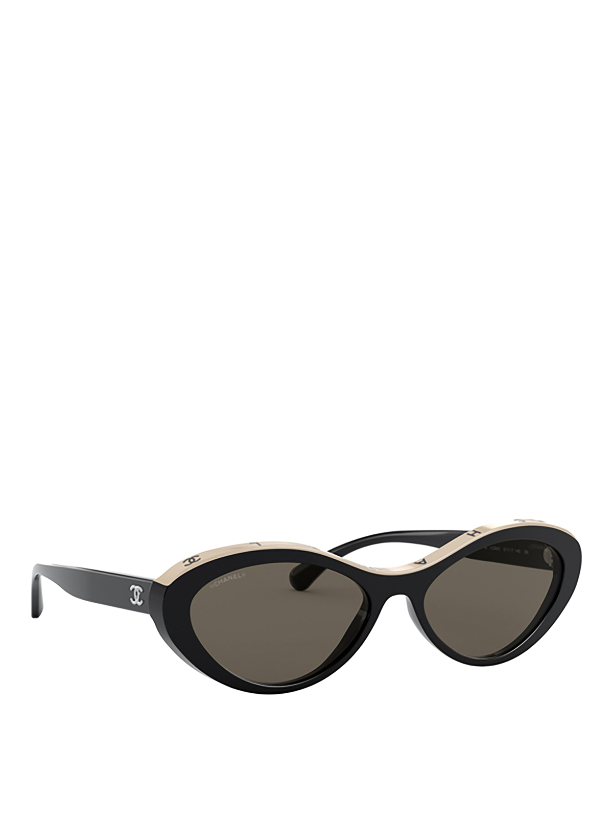 Chanel Black Cat Eye Sunglasses | ModeSens