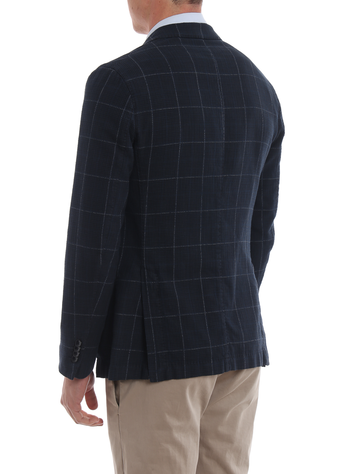 boglioli unlined cotton blazer