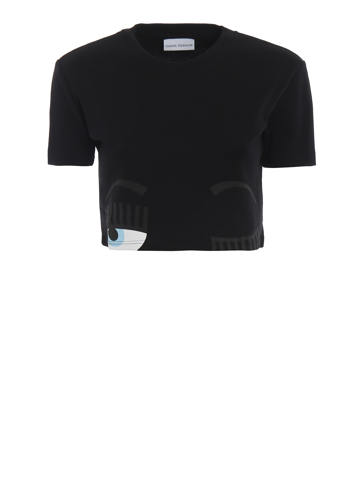 MAGLIETTA CORTA CROP TOP BLACK/WHITE | Atipicishop.com