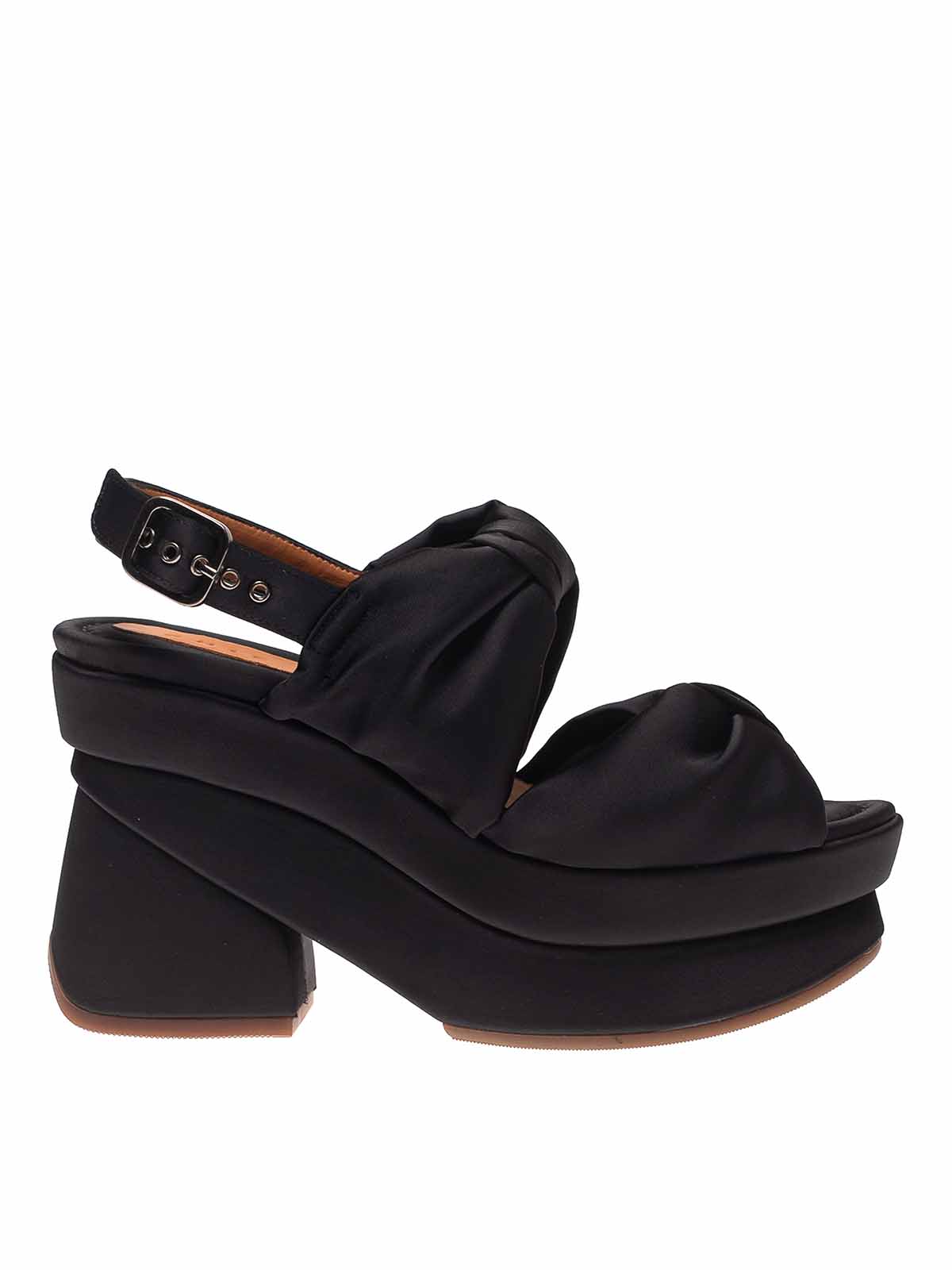 Sandals Chie Mihara - V-Vrap sandals - VVRAP36NERO | Shop online at iKRIX
