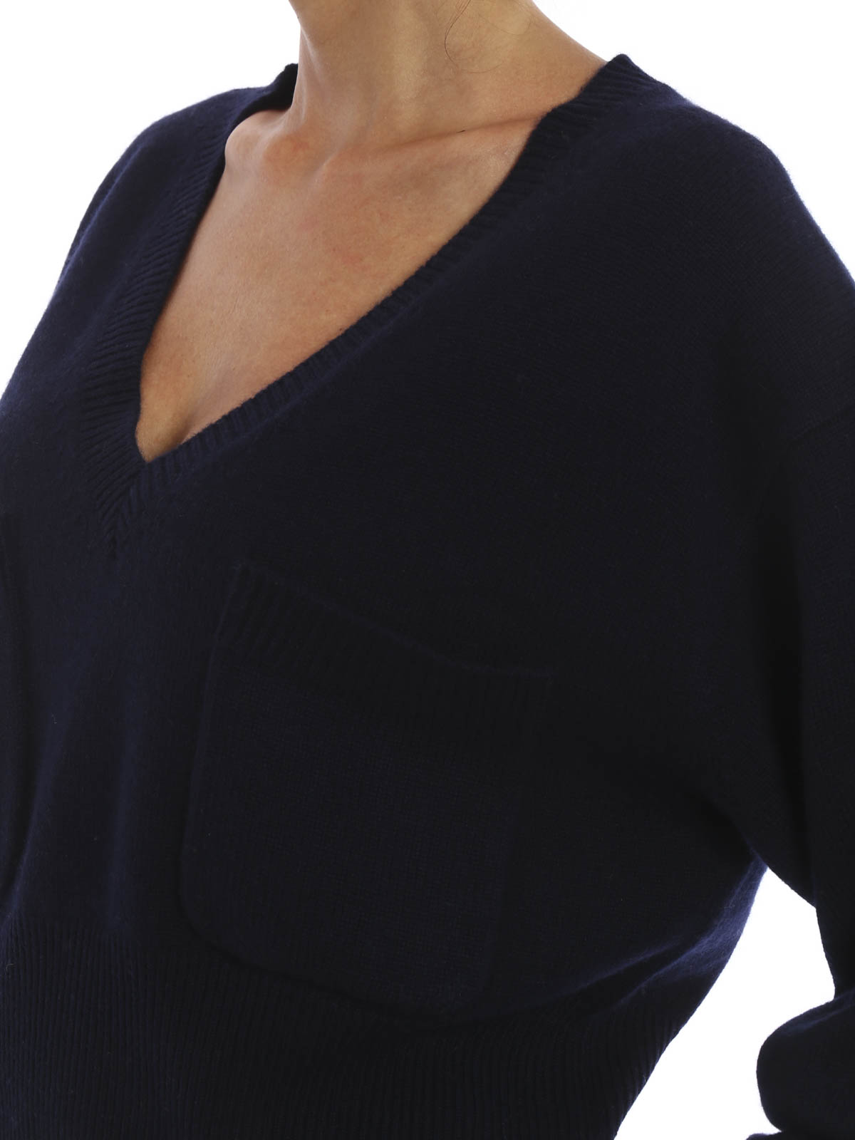 deep v cashmere sweater