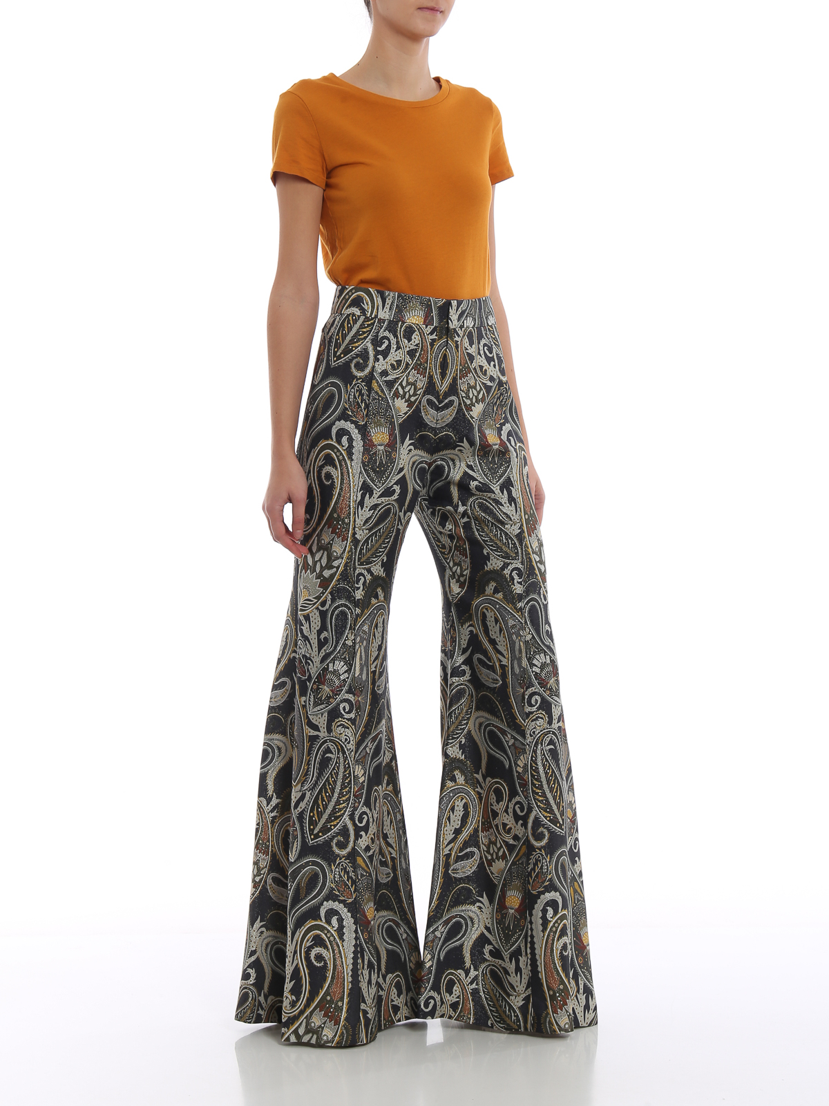 casual flared trousers