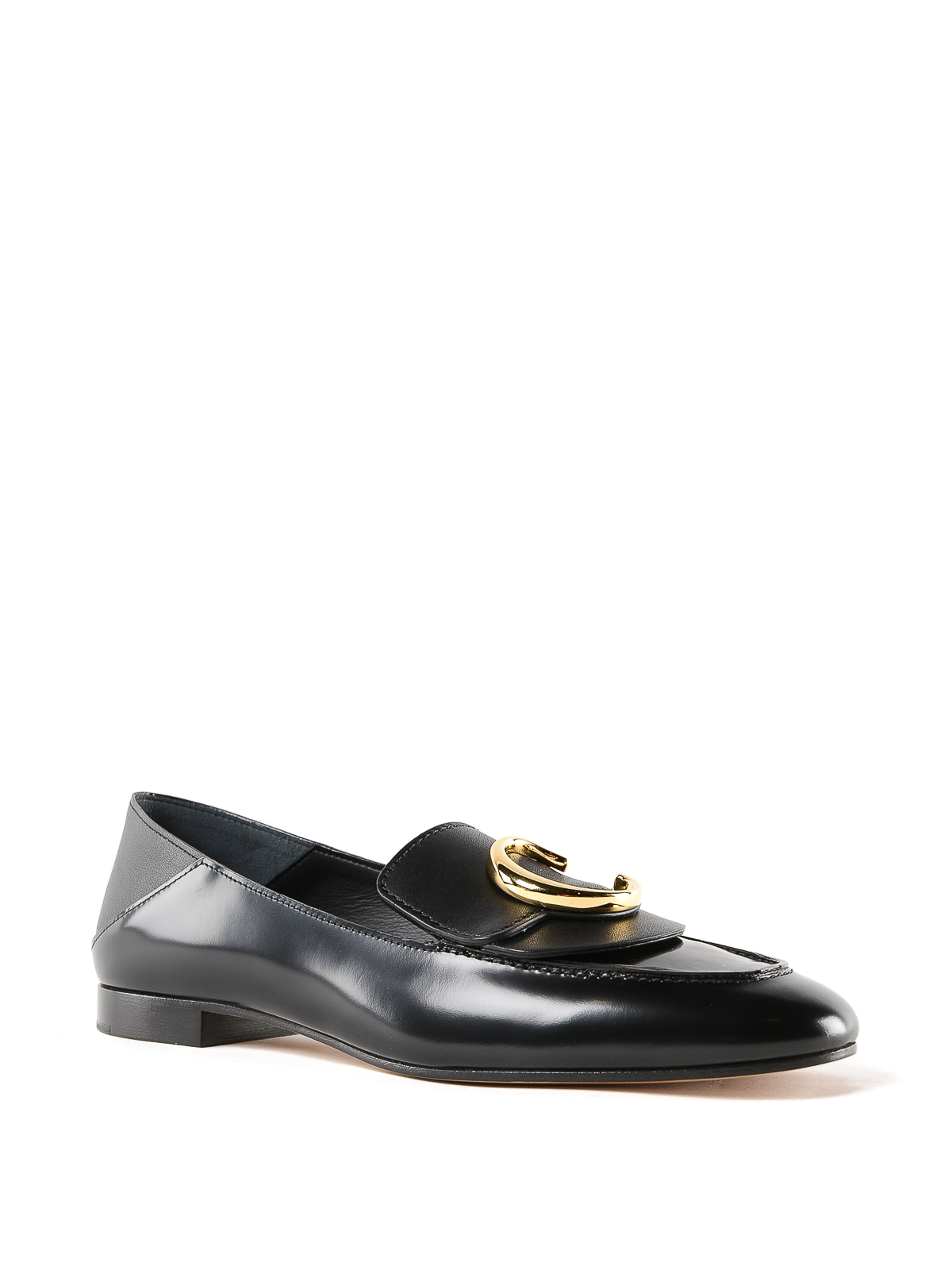 Loafers & Slippers Chloe' - Chloé black leather loafers - CHC19S13306001