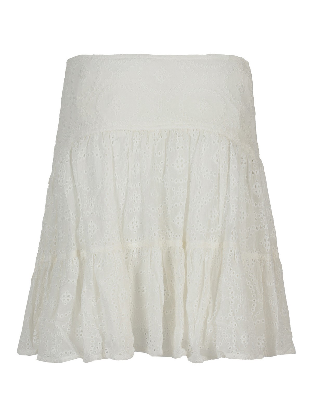 Mini skirts Chloe' - Broderie anglaise mini skirt - C13259117 | iKRIX.com