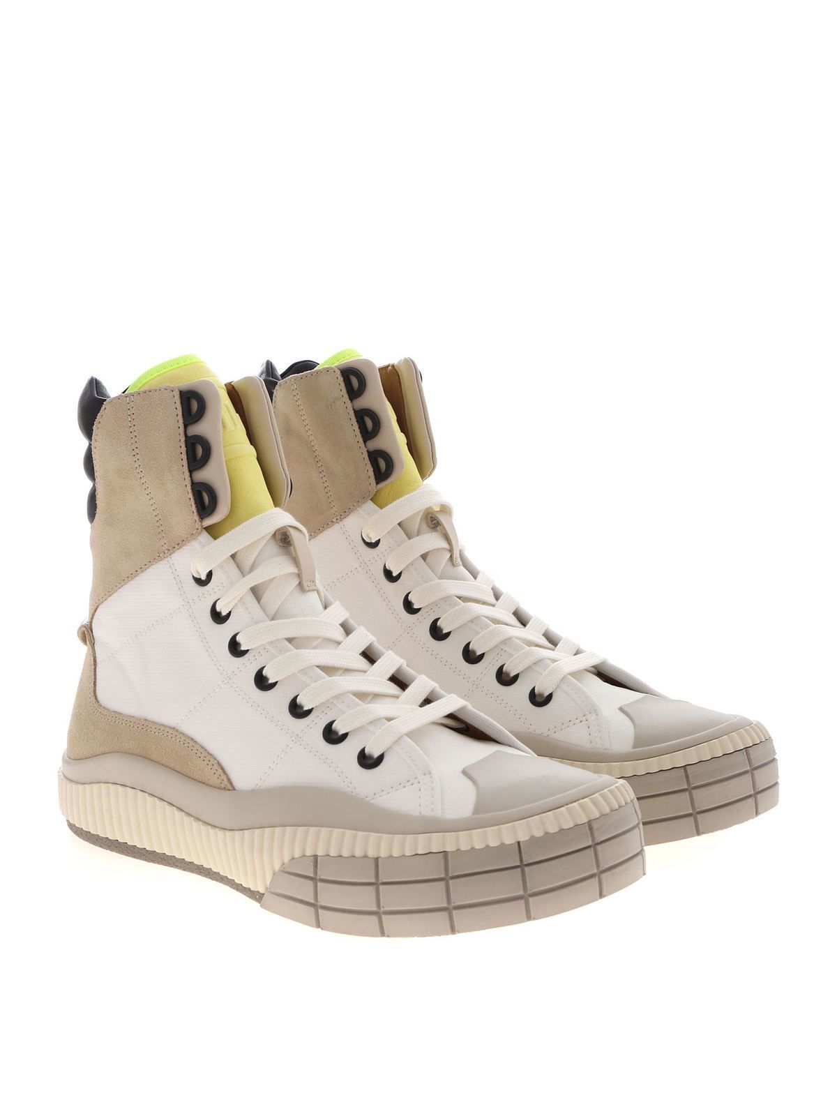 Trainers Chloe' - Clint sneakers in white and dove grey color ...