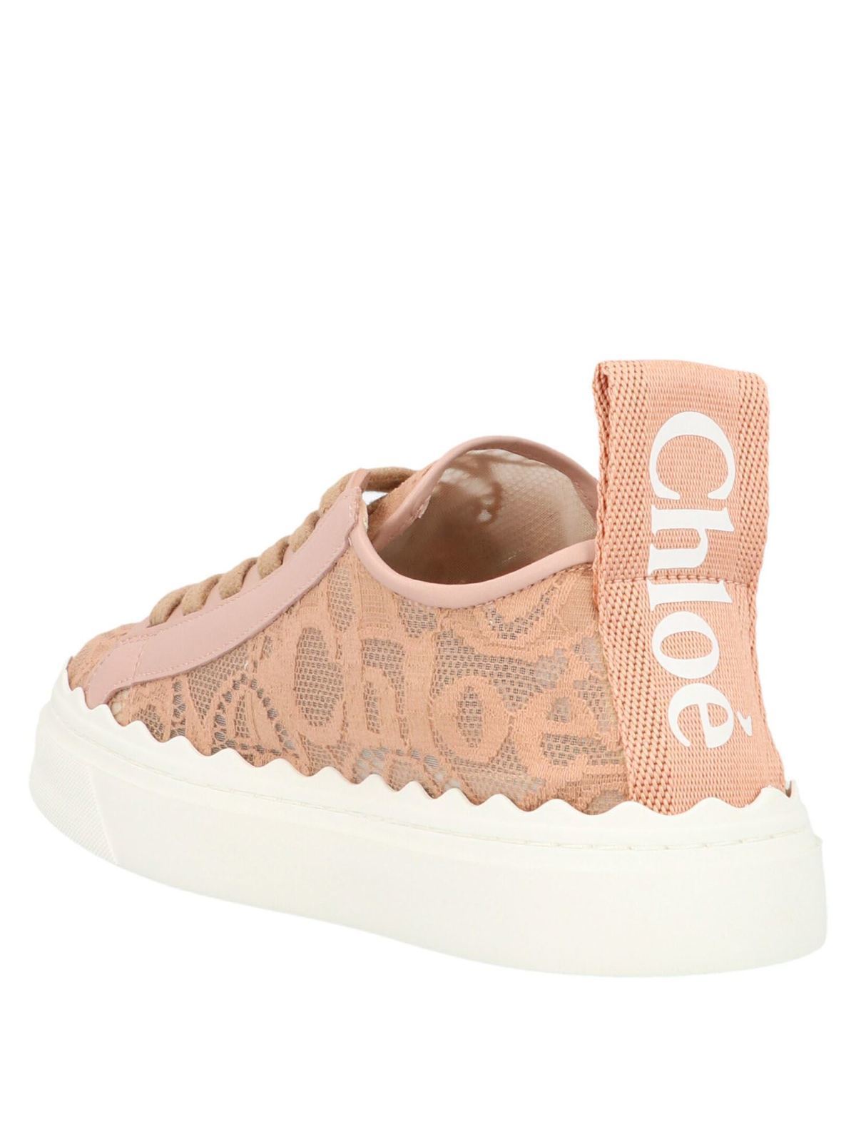 chloe lauren sneaker pink tea