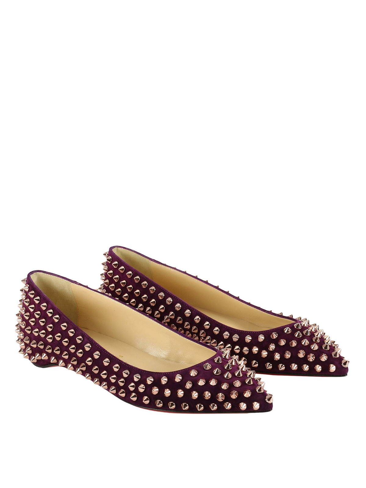 follies spikes suede flats by christian louboutin flat shoes ikrix follies spikes suede flats by christian louboutin flat shoes ikrix