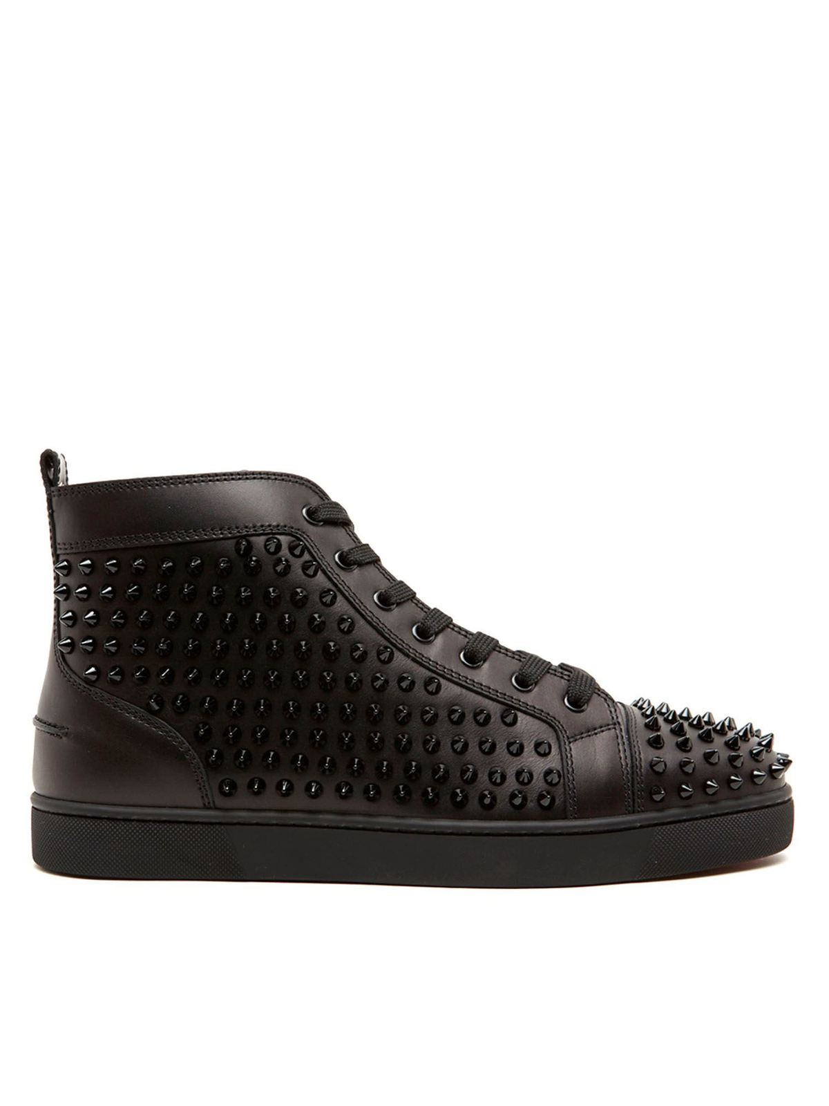 Trainers Christian Louboutin - Louis Orlato Spikes sneakers in black ...