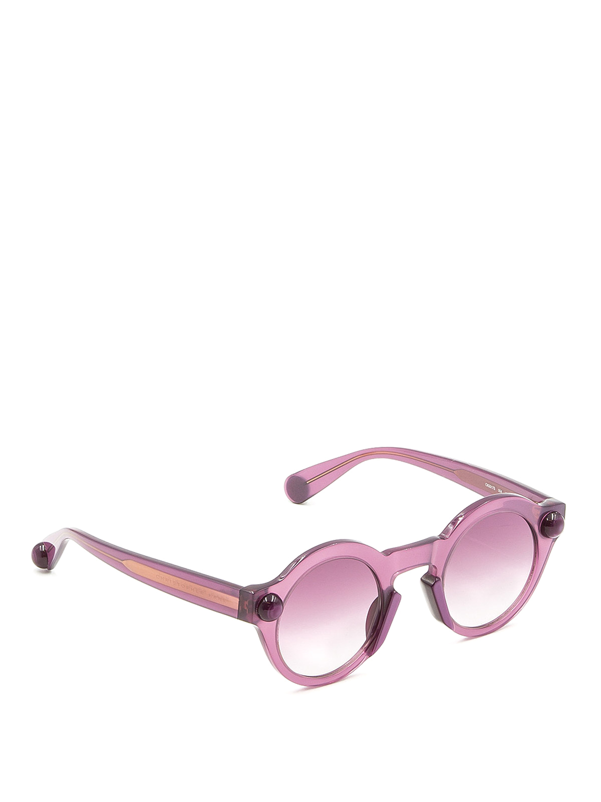 Christopher Kane - Round shape antique pink sunglasses - sunglasses - CK0017S4