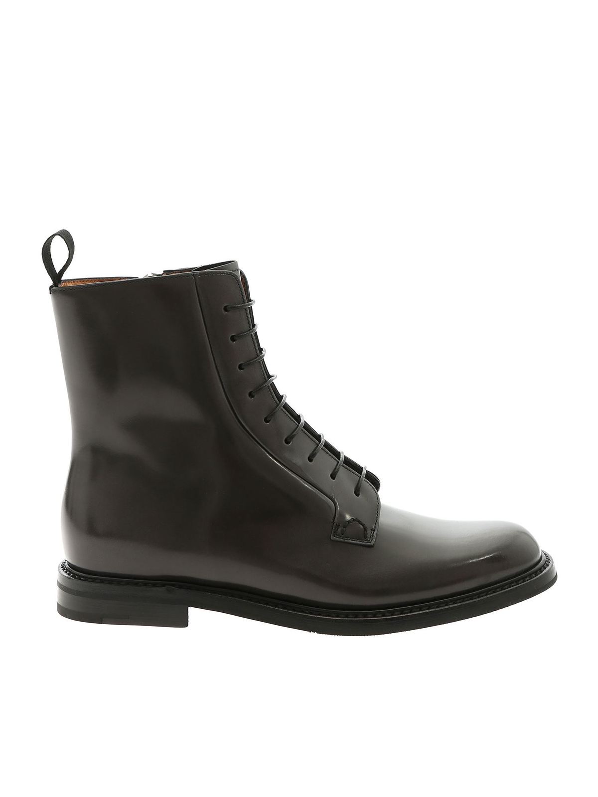 CHURCH'S POLISHED LEATHER ANKLE BOOTS