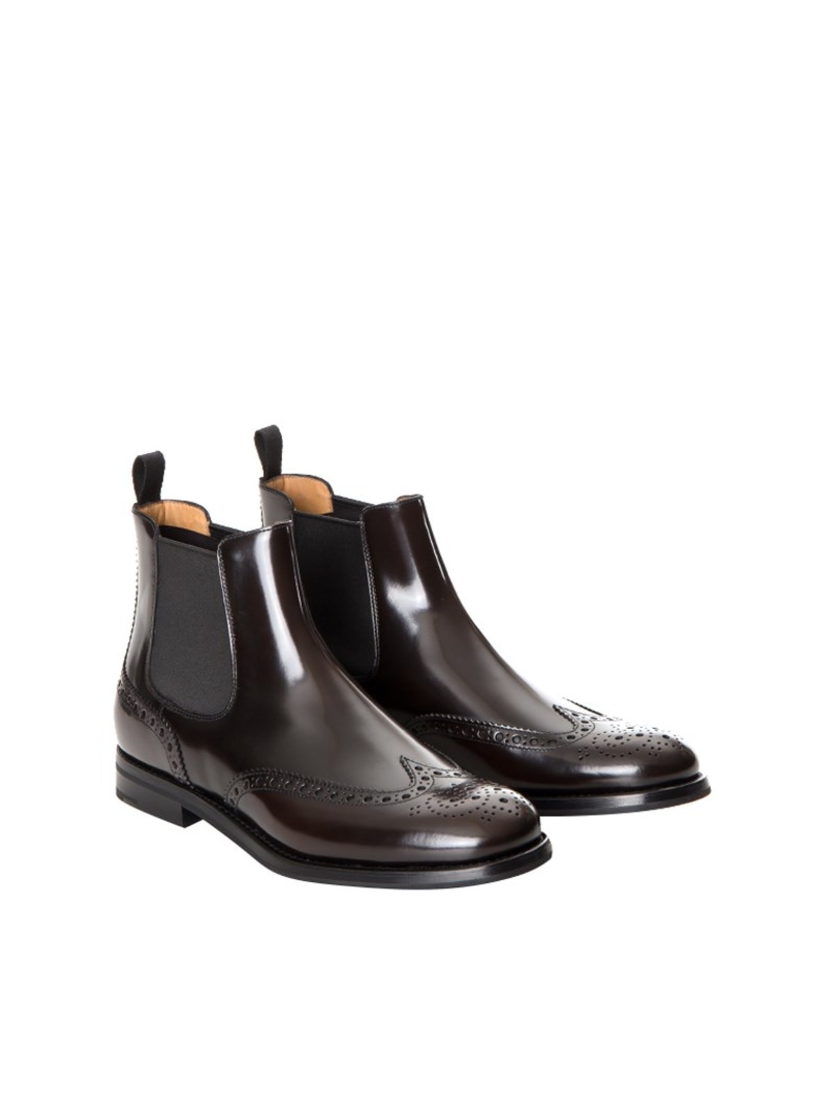 Church's Monmouth Wg Leather Ankle Boots In Brown