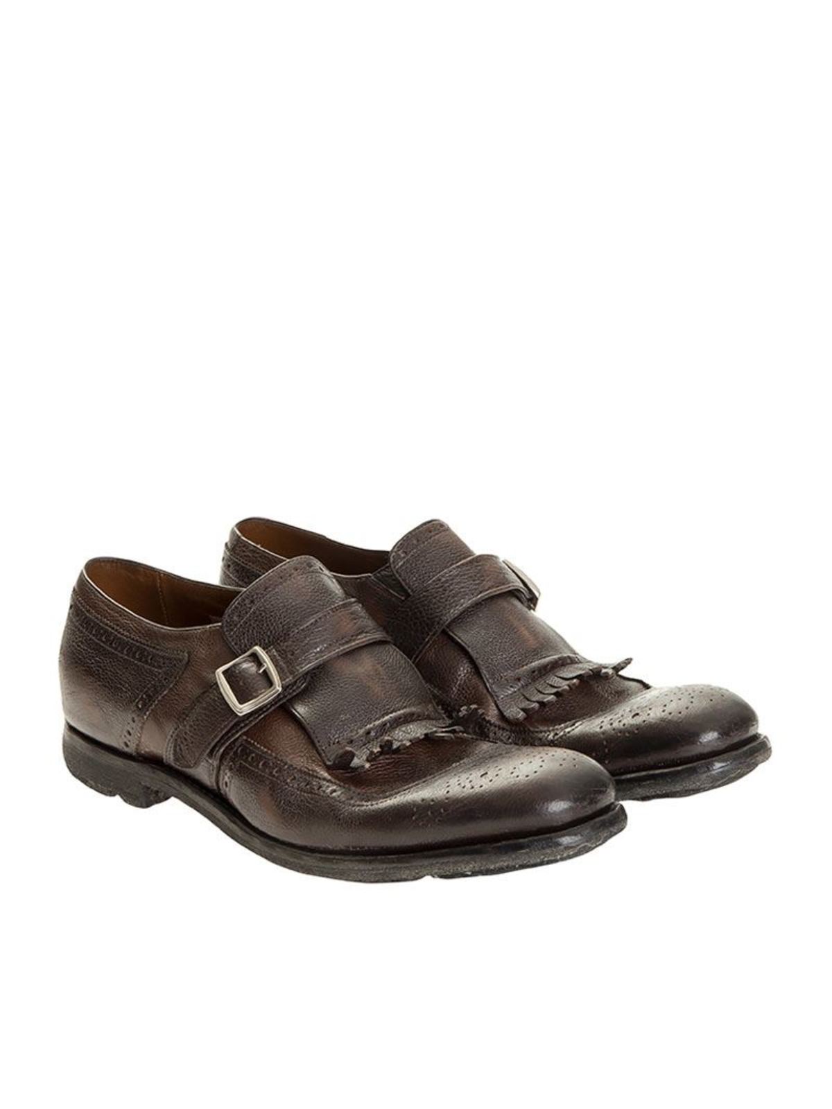 CHURCH'S LEATHER MONK STRAPS