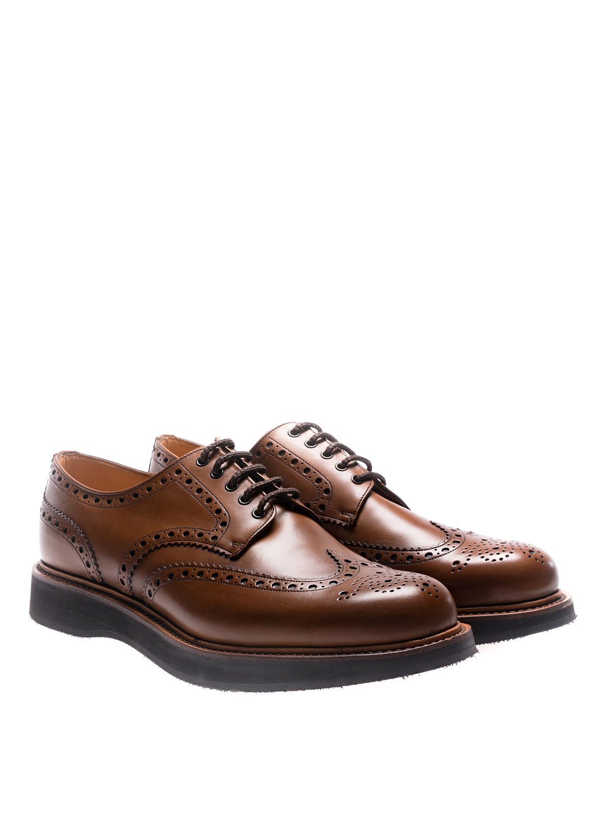 Lace-ups shoes Church's - Tewin calfskin brogue Derby shoes ...