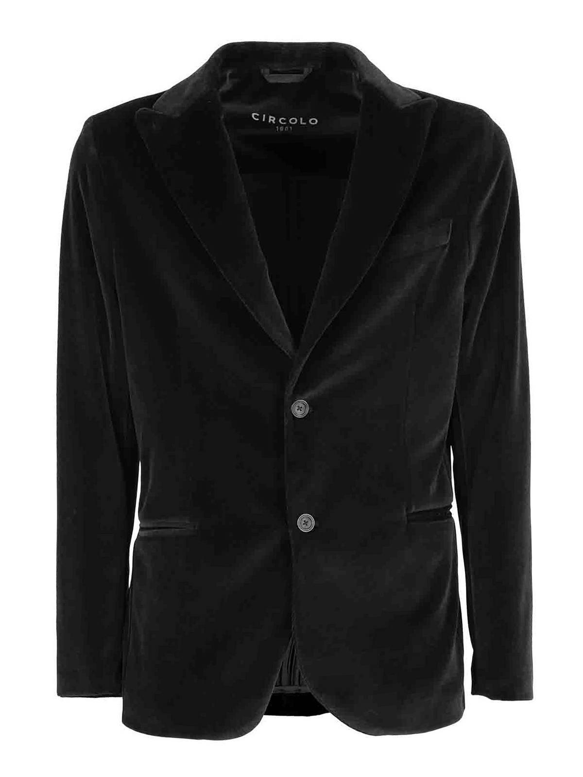 Circolo 1901 - Velvet blazer - blazers - CN2771NERO | Shop online at iKRIX