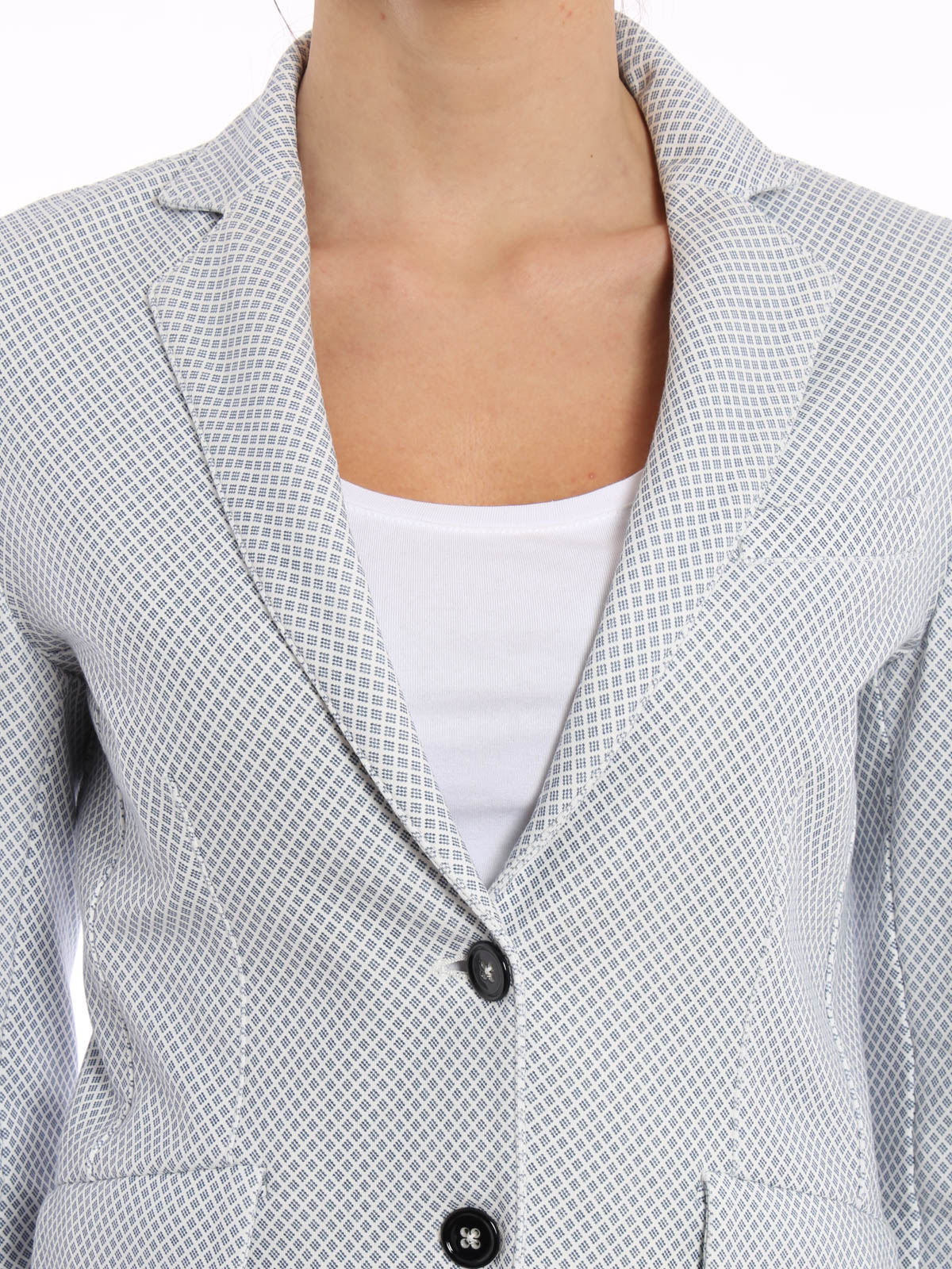 Blazers Circolo 1901 - Micro-patterned tailored blazer - FD5891112O
