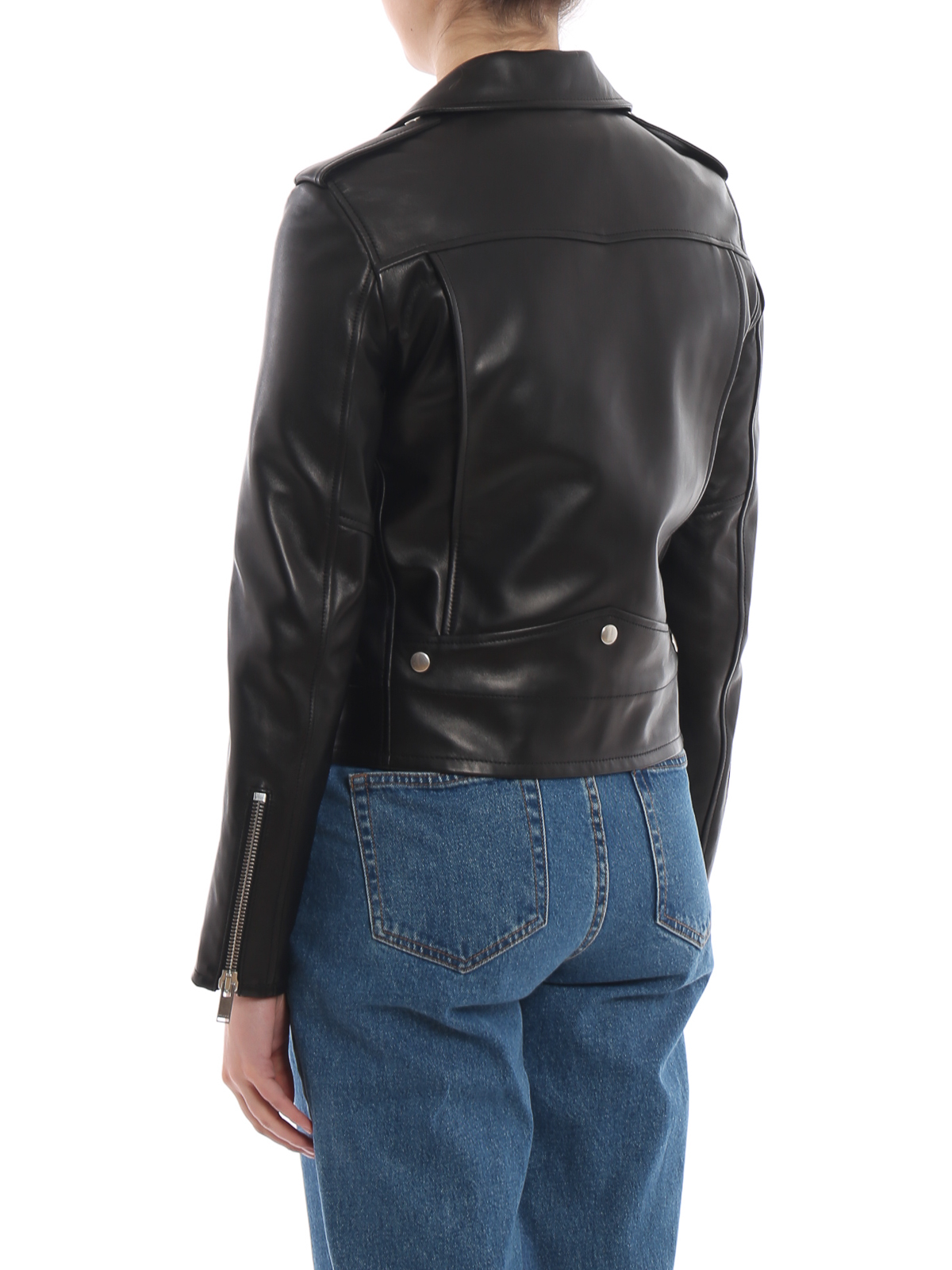 Saint Laurent - Classic biker leather jacket - leather jacket ...