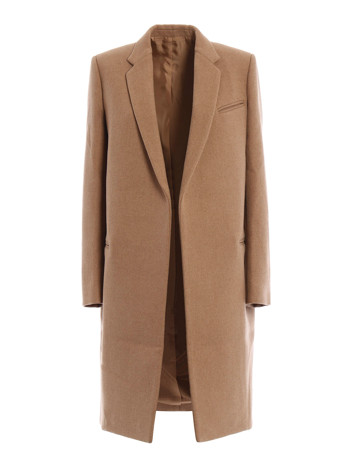 Structured wool coat by Céline - knee length coats | iKRIX