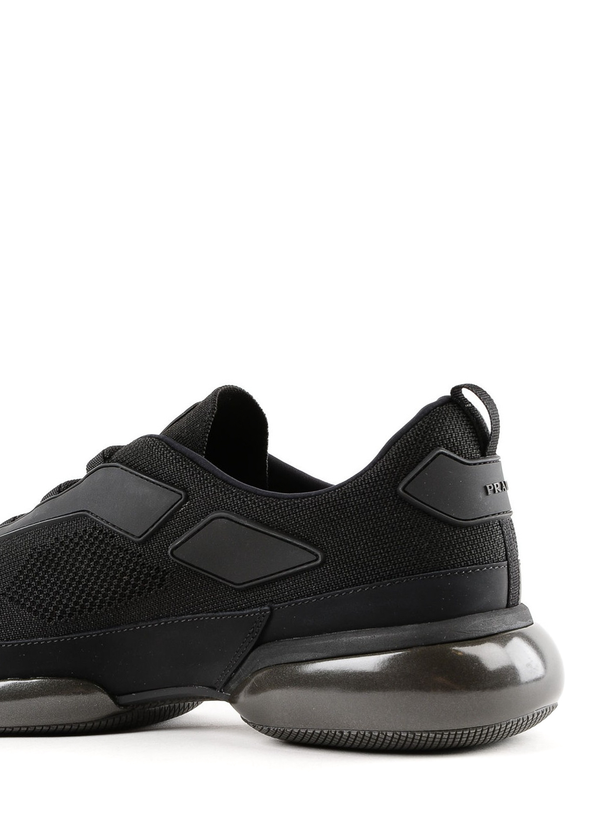 Cloudbust black mesh fabric sneakers 