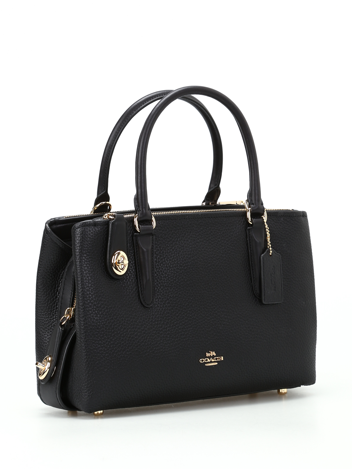 Bowling bags Coach - Brooklyn 28 black leather tote - 56839LIBLK