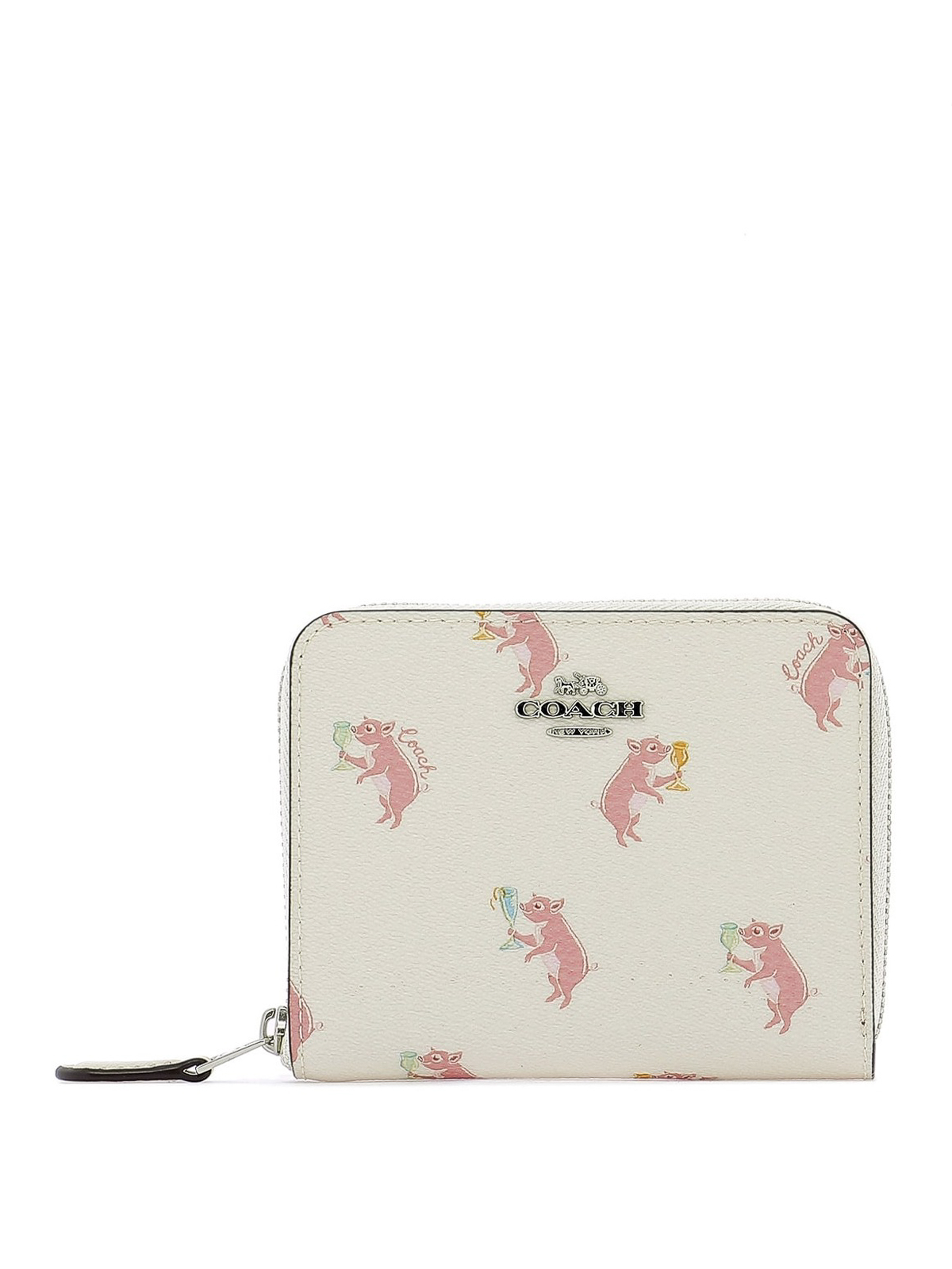 Coach - Pig print small zip around wallet - wallets & purses - 38906SV