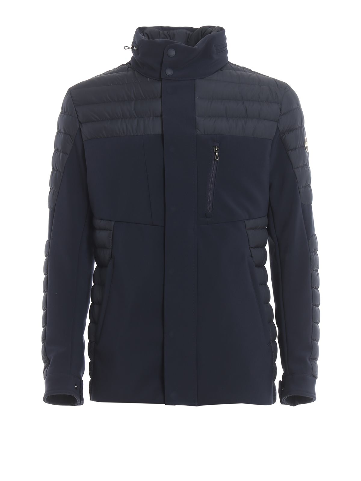 Colmar Originals Extractable Hood Bi-material Puffer Jacket In Blue ...