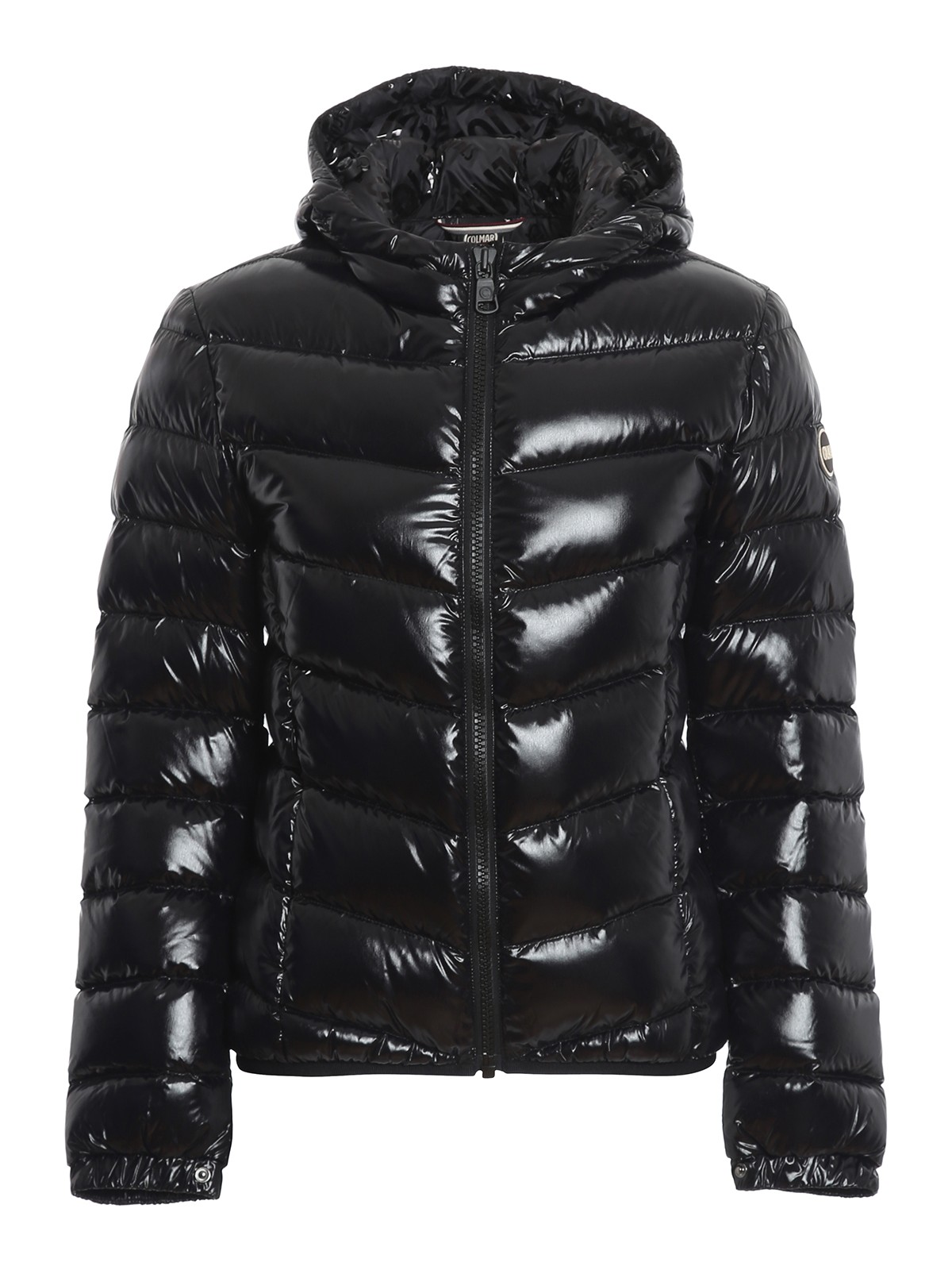 Padded jackets Colmar Originals - Glossy nylon hooded puffer jacket ...