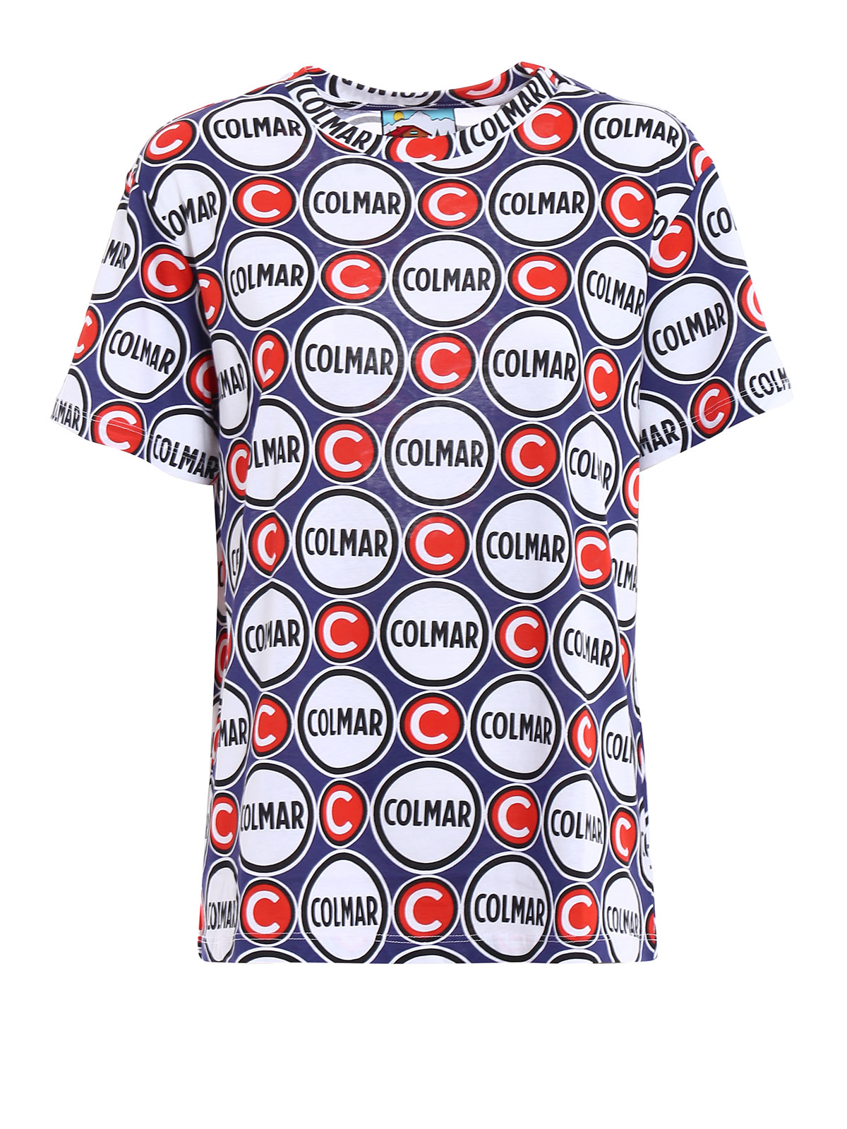 Aja Literaire kunsten Doe een poging T-shirts Colmar Originals - All over logo print T-shirt - 86917RV01