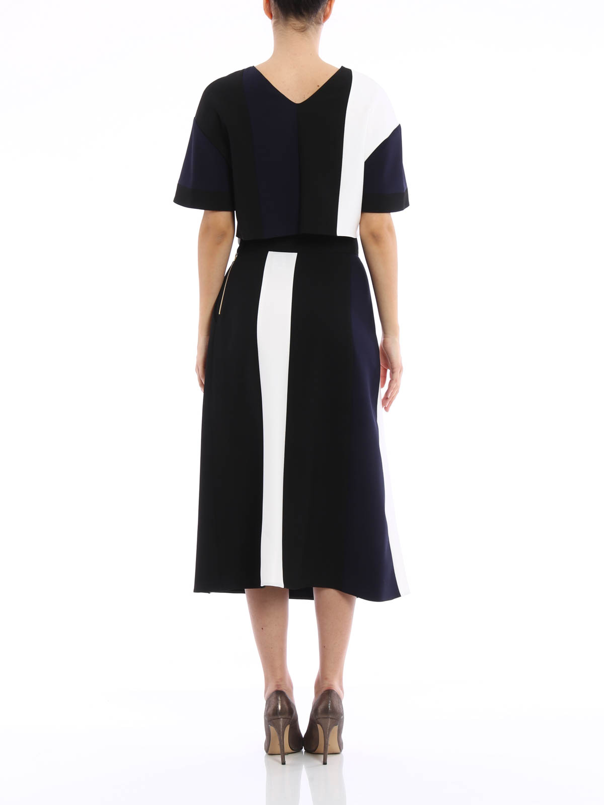 colour block midi skirt by tara jarmon knee length colour block midi skirt by tara jarmon knee length