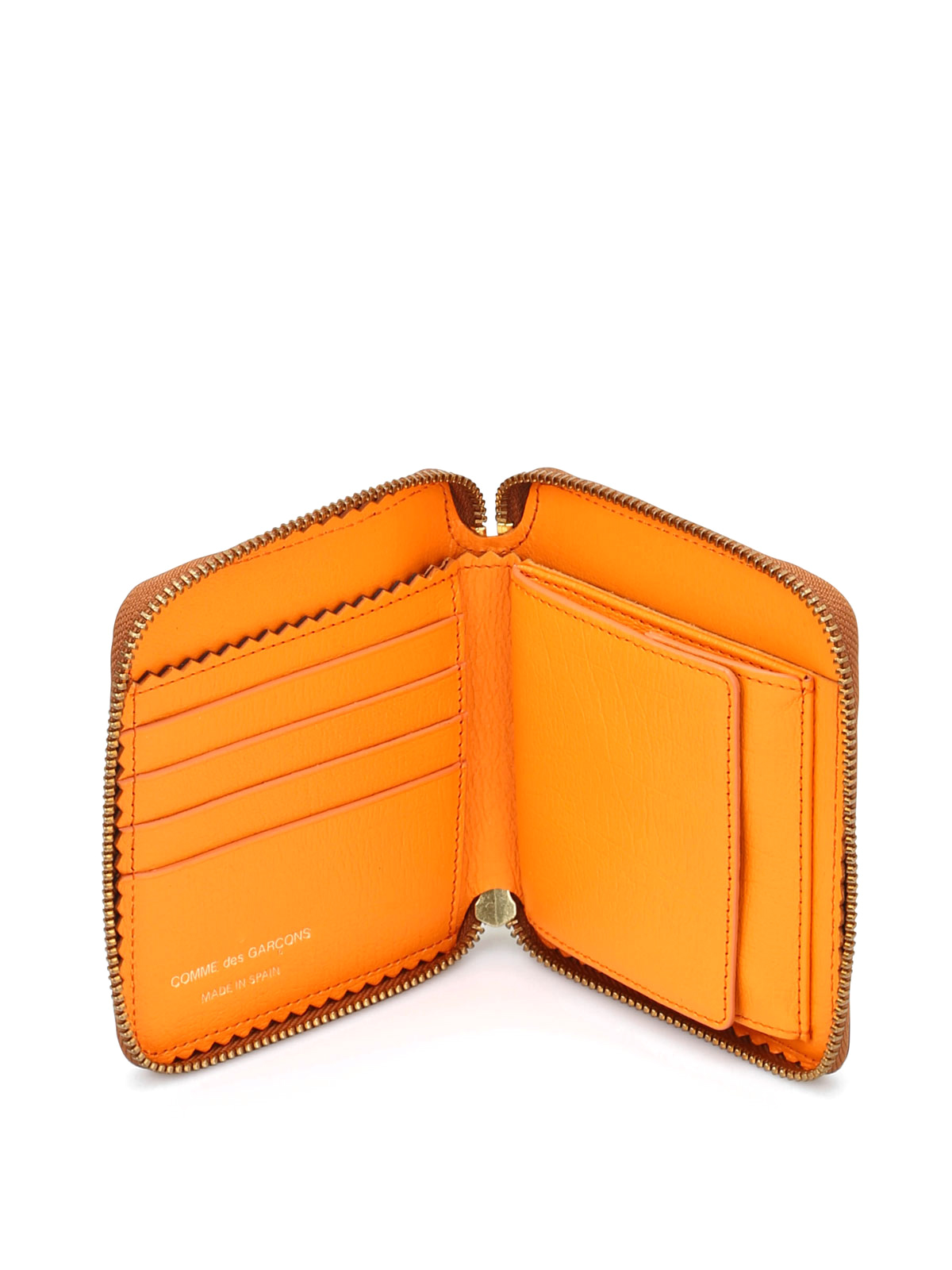 comme de garcon zip around wallet
