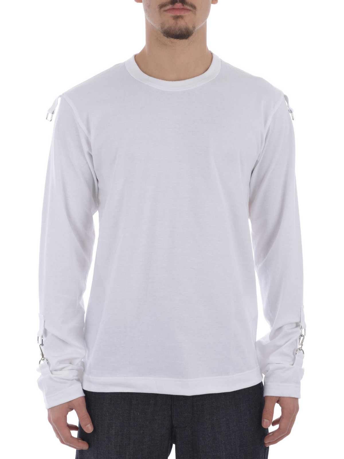 comme des garçons t shirt homme blanche