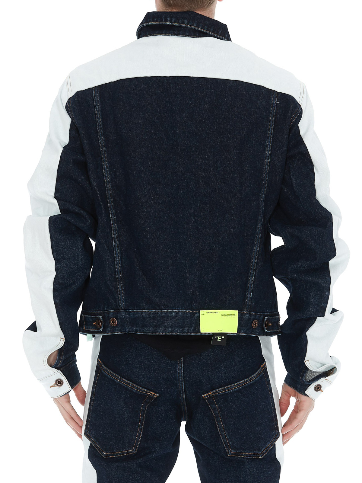 off white denim vest