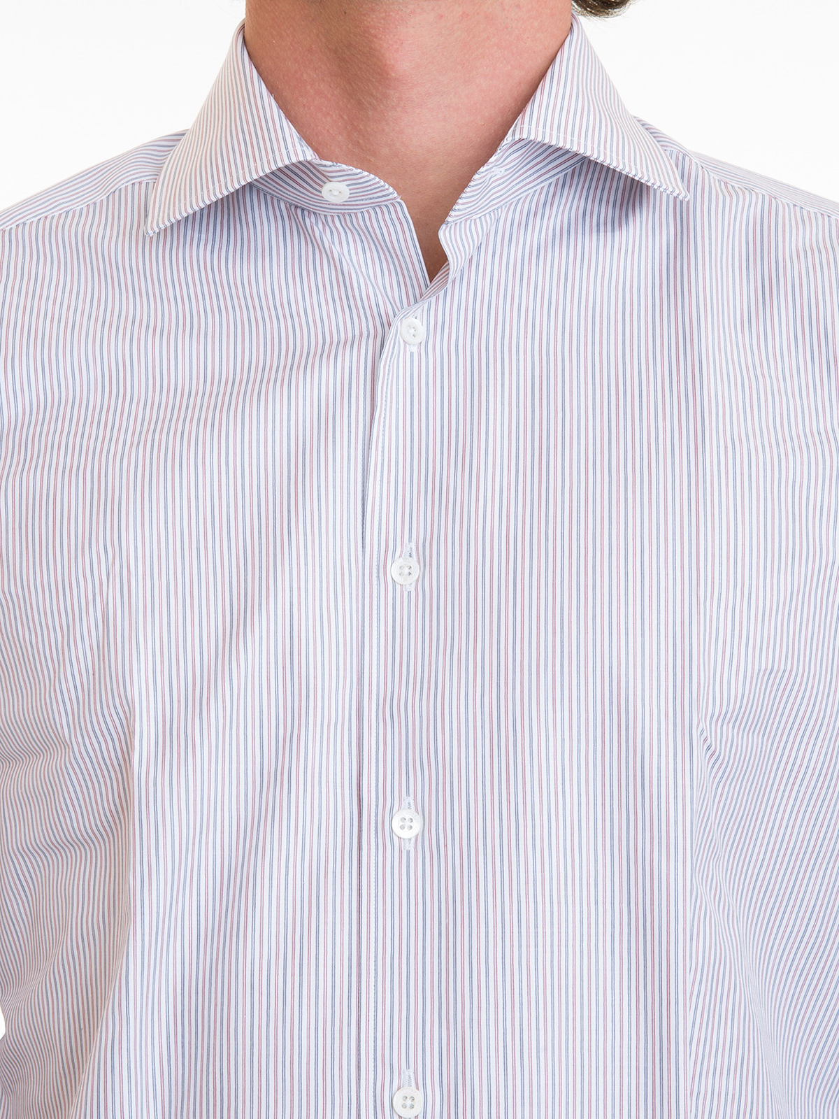 Shirts Corneliani - Striped cotton classic shirt - 211134234P100